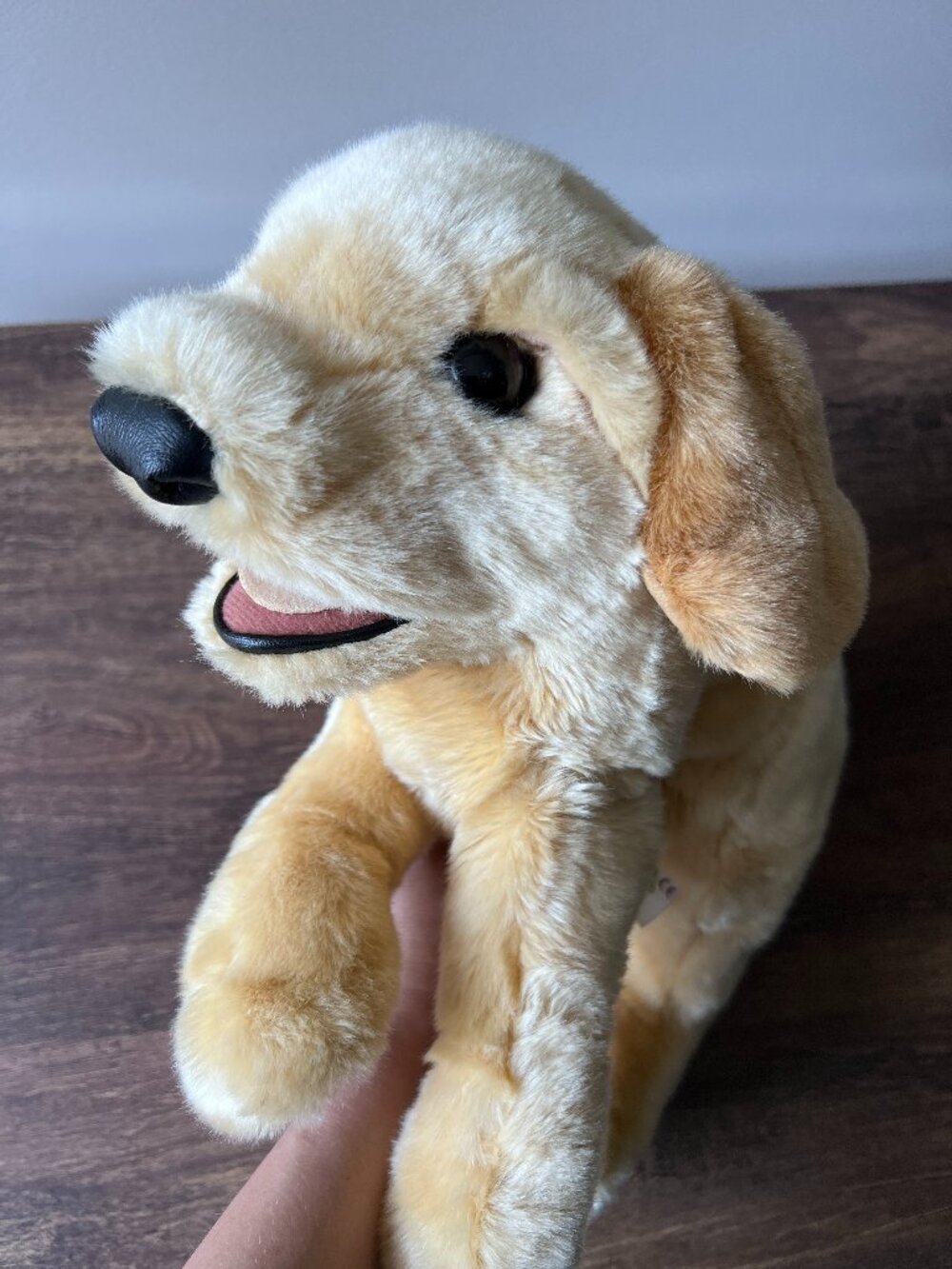 Folkmanis Yellow Labrador Puppy Hand Puppet #2833 MINT RARE